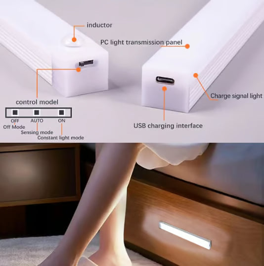 Magnetische, wiederaufladbare LED-Leuchten mit Smart-Sensor ohne Schlag 