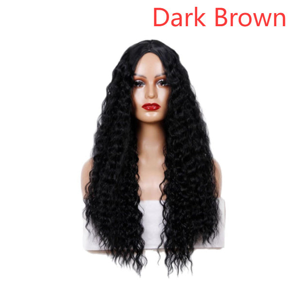 Medium Long Curly Hair Wave Synthetic Wigs