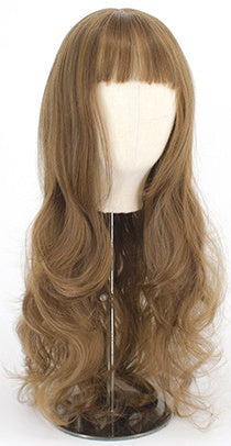 Curly Hair Big Wave Thin Air Bangs Full Headgear