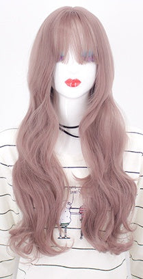 Curly Hair Big Wave Thin Air Bangs Full Headgear