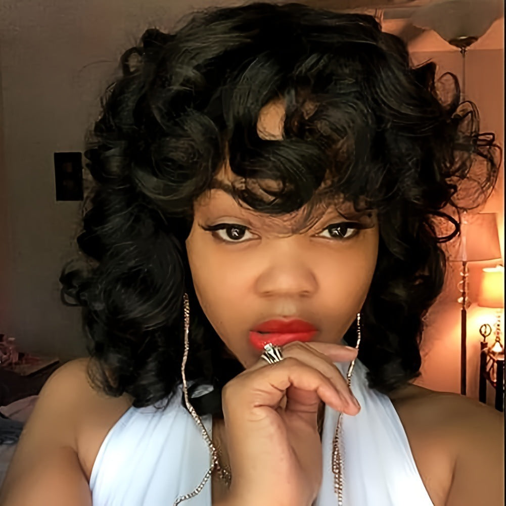 Women's Short European And American Afro Wig Synthetic Wigs