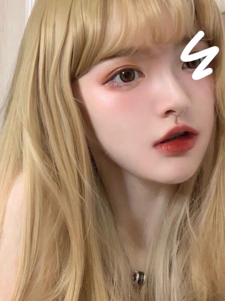 Hair Natural Whole Head Straight Hair Temperament Face Repair