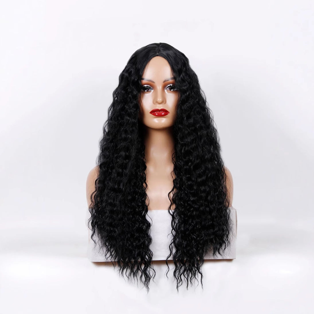 Medium Long Curly Hair Wave Synthetic Wigs