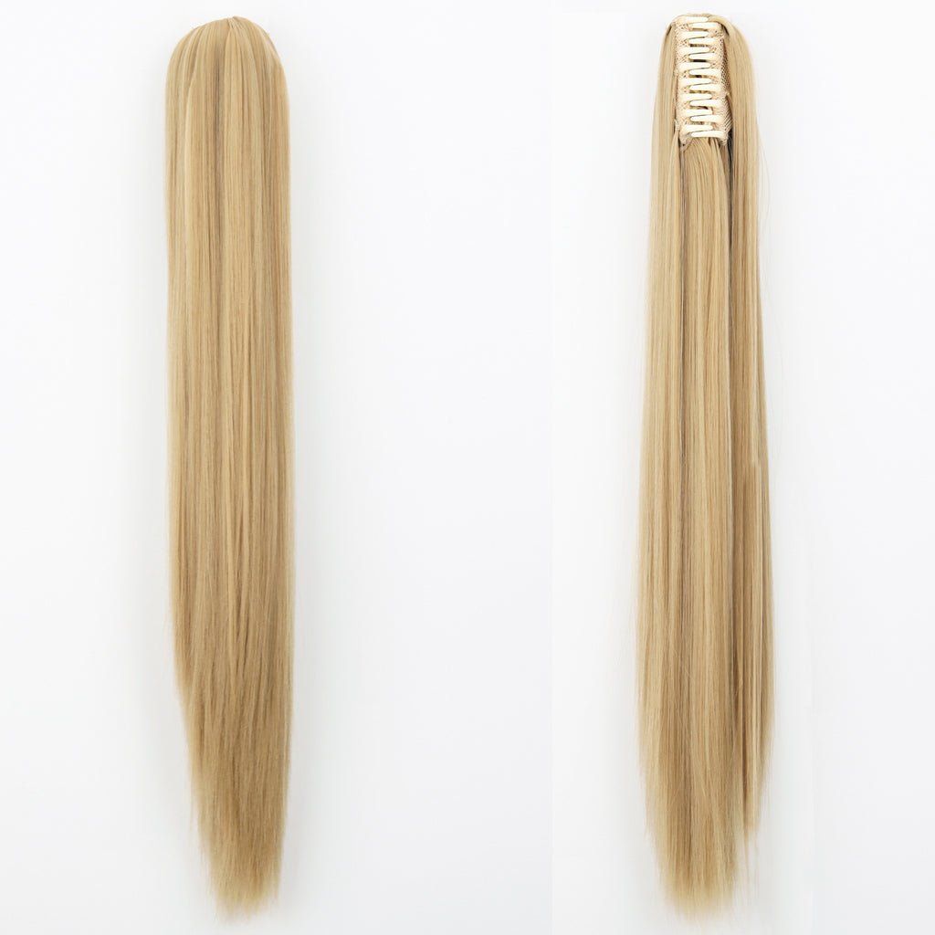 Fashion Ponytail Claw Clip Long Straight Hair Chemical Fiber Wig Fluffy