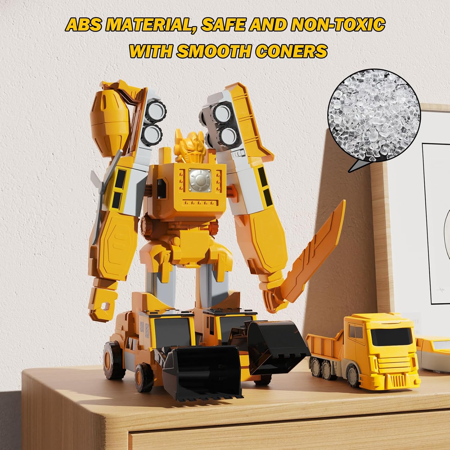 Magnetisches Transform-Engineering-Auto, zusammengebautes Spielzeug 
