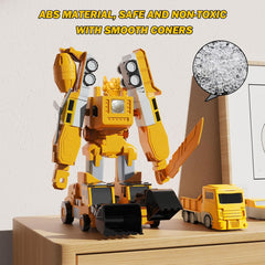 Magnetisches Transform-Engineering-Auto, zusammengebautes Spielzeug 
