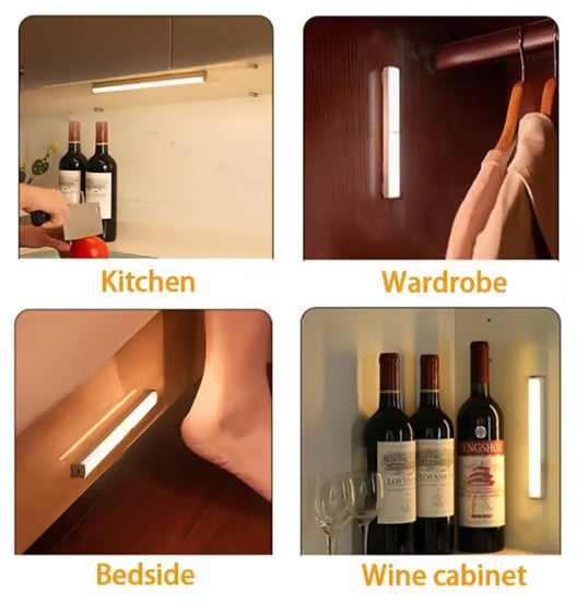 Magnetische, wiederaufladbare LED-Leuchten mit Smart-Sensor ohne Schlag 