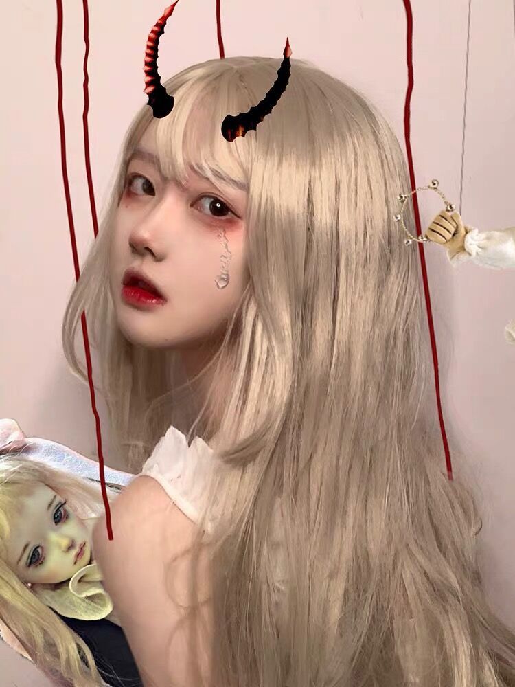 Hair Natural Whole Head Straight Hair Temperament Face Repair