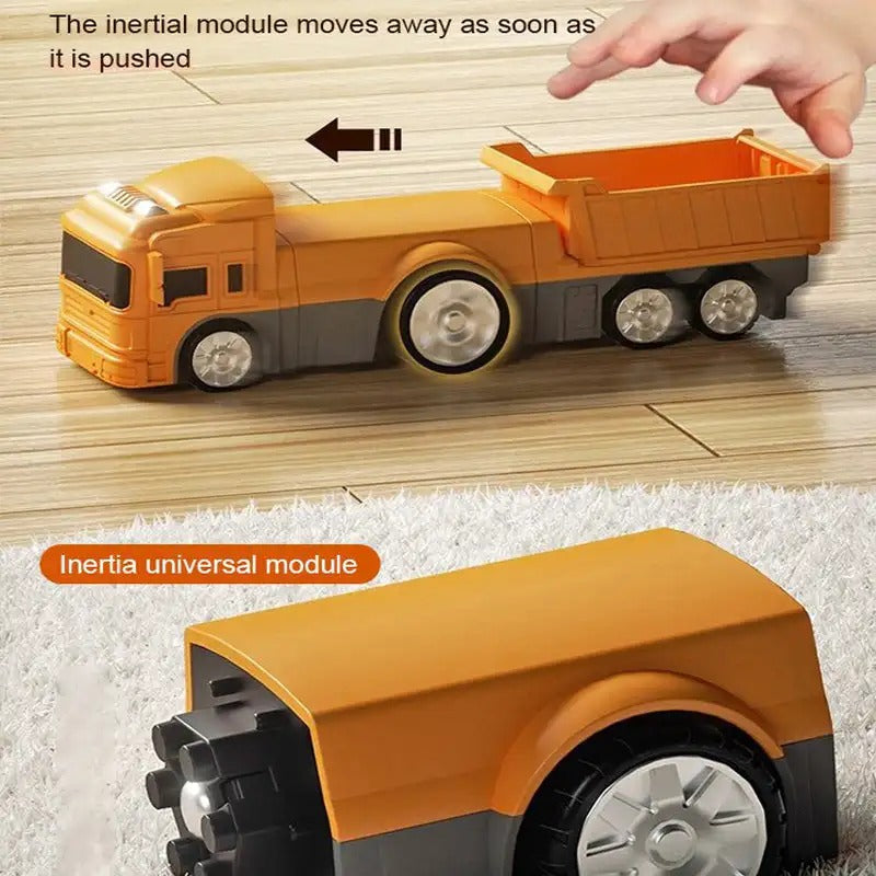 Magnetisches Transform-Engineering-Auto, zusammengebautes Spielzeug 
